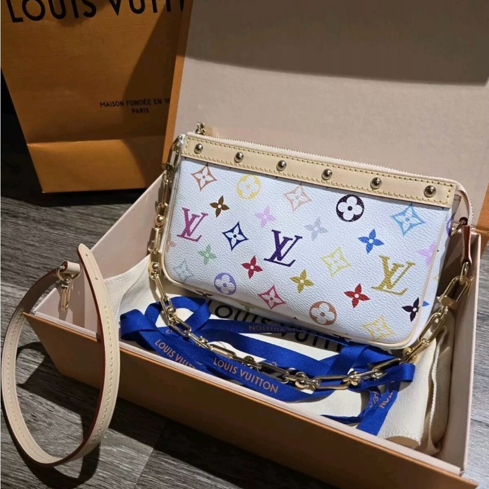 2025 LV x TM Louis Vuitton x Takashi Murakami Pochette Accessoires Bag